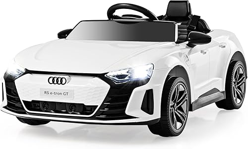 Miniatura 1 de INFANS Auto de paseo para niños de 12 V vehículo eléctrico con licencia Audi RS e-tron GT con control remoto juguete a batería para niños pequeños