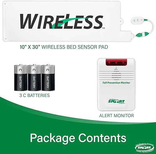 Miniatura 6 de Smart Caregiver - Sistema de alarma inalámbrico para cama  Almohadilla de alarma inalámbrica con detección de peso (10 x 30 pulgadas) con monitor de