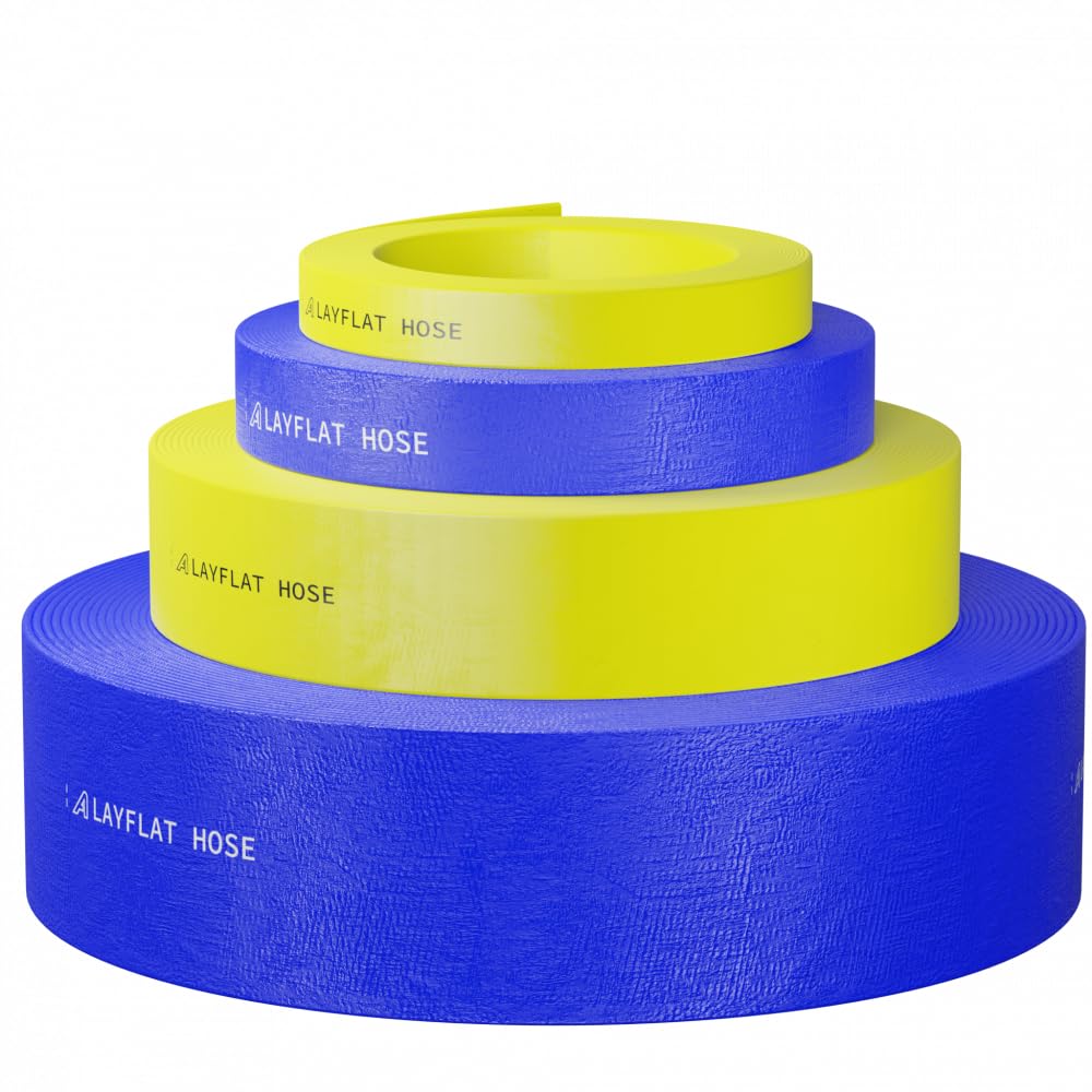 ap automotive Layflat - Manguera de descarga de agua (51 mm, 30 m), color azul