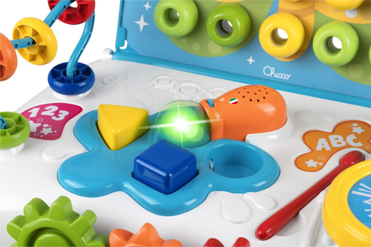 Chicco Gioco Tavolo Art&Craft Banco multiattività bilingue Gioco Educativo attività Elettroniche Tavolo interattivo 10 m- 4 Anni