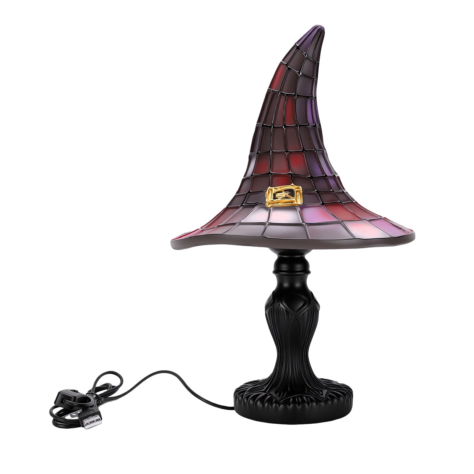 Lampada da Comodino con Cappello da Strega Affascinante Luce Calda (Grande)