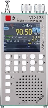 PUSOKEI FM Radio with, High Sensitivity Radio with Automotive Tuner, 2.4 Inch LCD Touchscreen, Extended Antennae, Numeric Keypad, Built in 2500mAh Battery, for Car Home