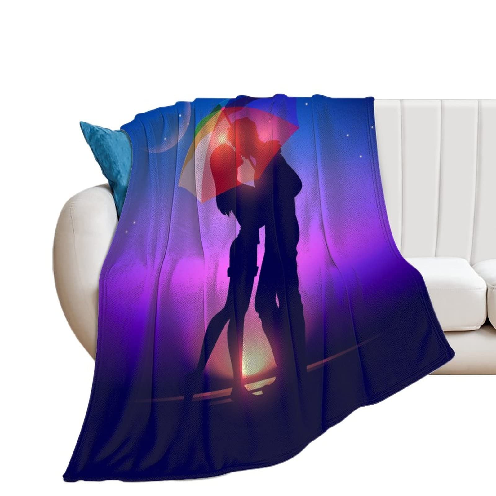 Plaid canapé couverture polaire flanelle lit douce 130x150cm