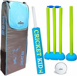 jaspo Cricket-Kid Complete Cricket Set for Kids Perfect Introduction to Cricket for Young Players,Plastic Bat for Practice... Price In India