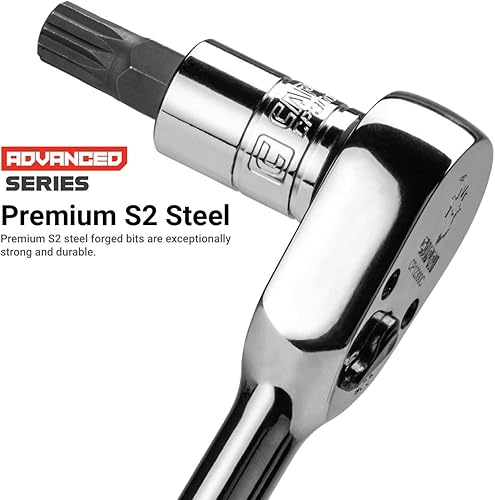 Miniatura 10 de Capri Tools 30056 XZN - Enchufe de punta cuadrada triple de 0.709 in a prueba de manipulaciones, unidad de 12 pulgada