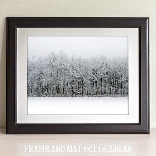 Miniatura 9 de Póster de The Ice Forest  Gran decoración de oficina en casa y granja, decoración de casa de invierno, decoración de casa de lago y cabaña, regalo