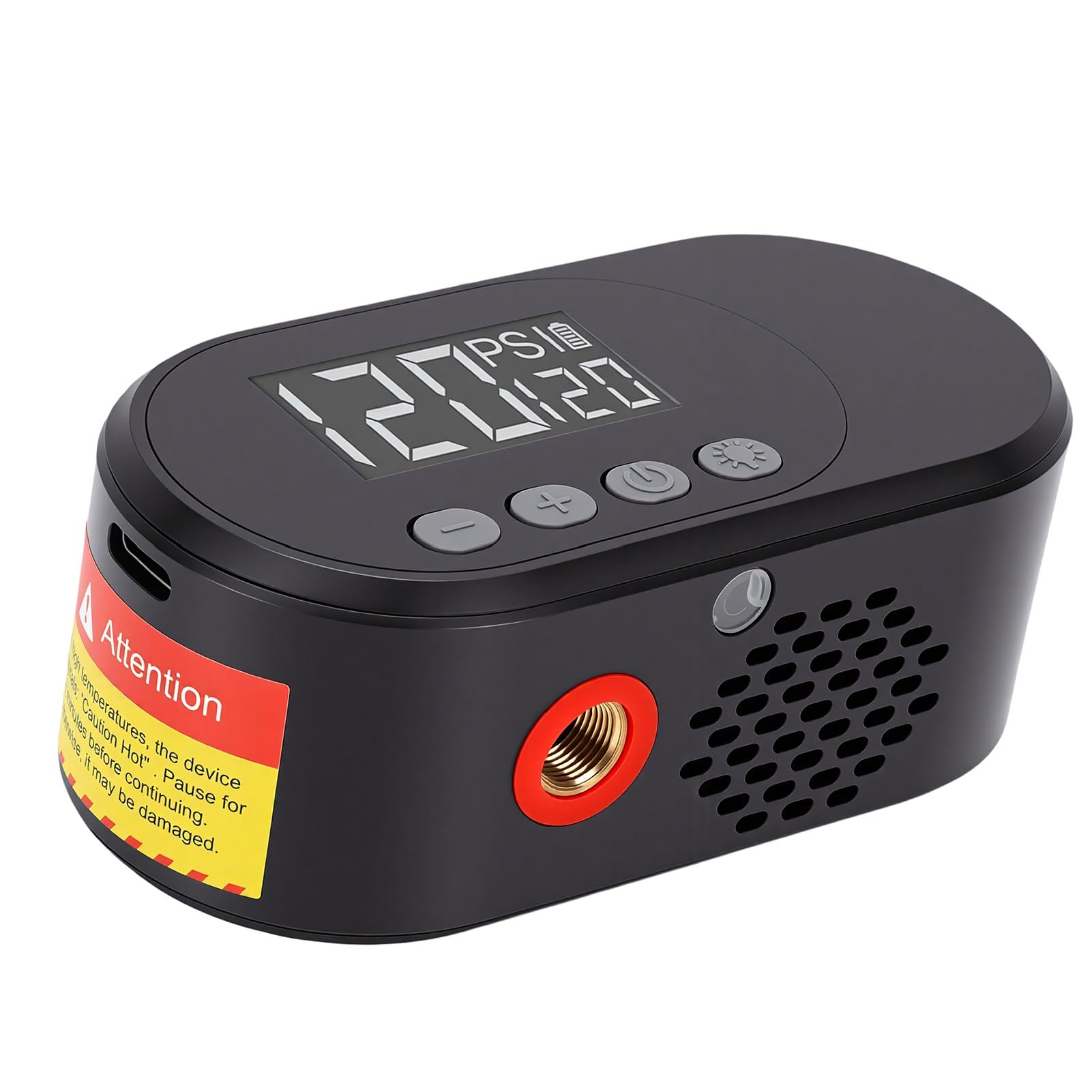 Irfora Pompe à Air électrique Portable pour Mini Vélos, Gonfleur de Pneus Compact avec écran LED Intelligent, adapté aux Vannes Presta et Schrader