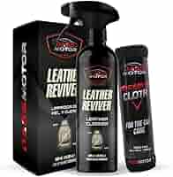Kit Pulizia Pelle Auto - Pulitore E Nutriente Per Sedili In Pelle, Cuoio E Alcantara - Con Accessori - Foto 3