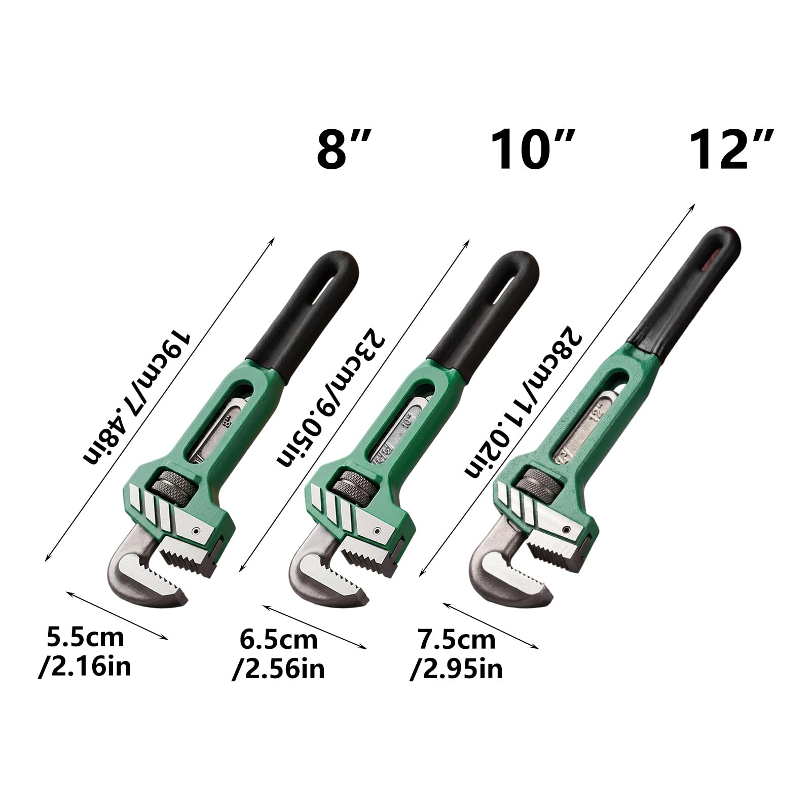 Clé de service pour raccords de tuyauterie avec dents, 8 INCHES