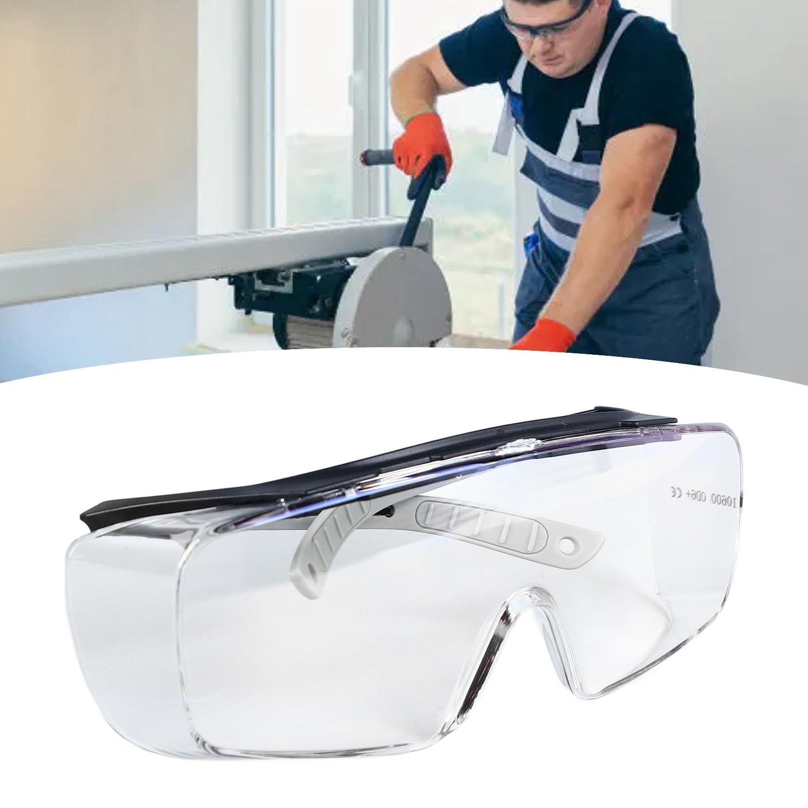 Gafas de Seguridad para Láser CO2, Gafas de Protección Ocular Reflectantes Profesionales de 10600Nm para Cortador de Grabado de CO2