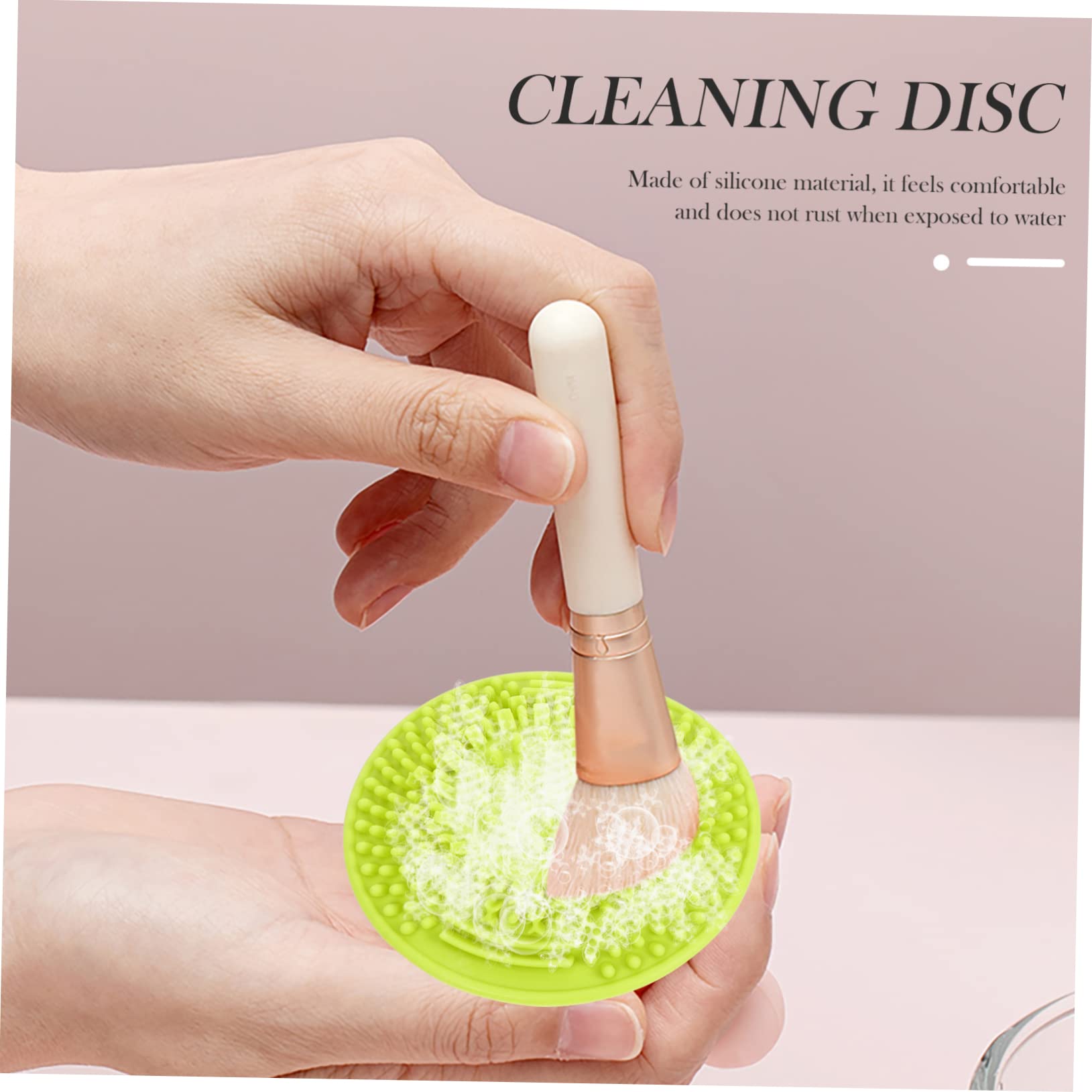 MAGICLULU 15 Pz tazza per pennelli da trucco per la pulizia dei pennelli cosmetici pastiglie per la pulizia dei pennelli da trucco pulisci pennelli cleaning brush scrubber spazzola