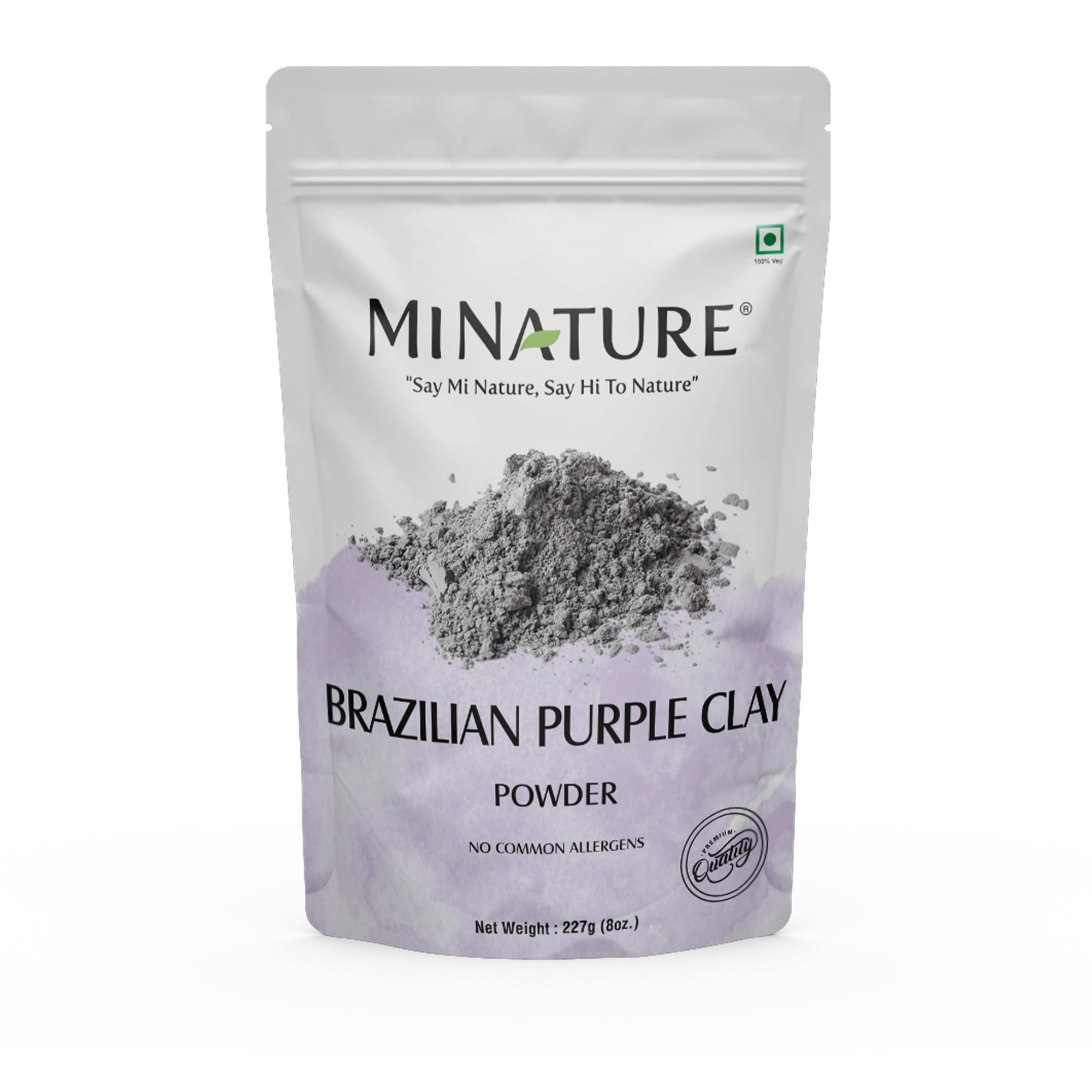 minature Brazilian Purple Clay |Mineral Rich for Detoxifying Skin | Deep Cleansing Face Mask | Ideal for Face Pack DIY Soap|227g(8 oz)