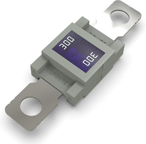 AUPROTEC Mega High Current Fuse / Screw Lock 80-500A Choice: 300A Amps, Grey, 3pcs - 4