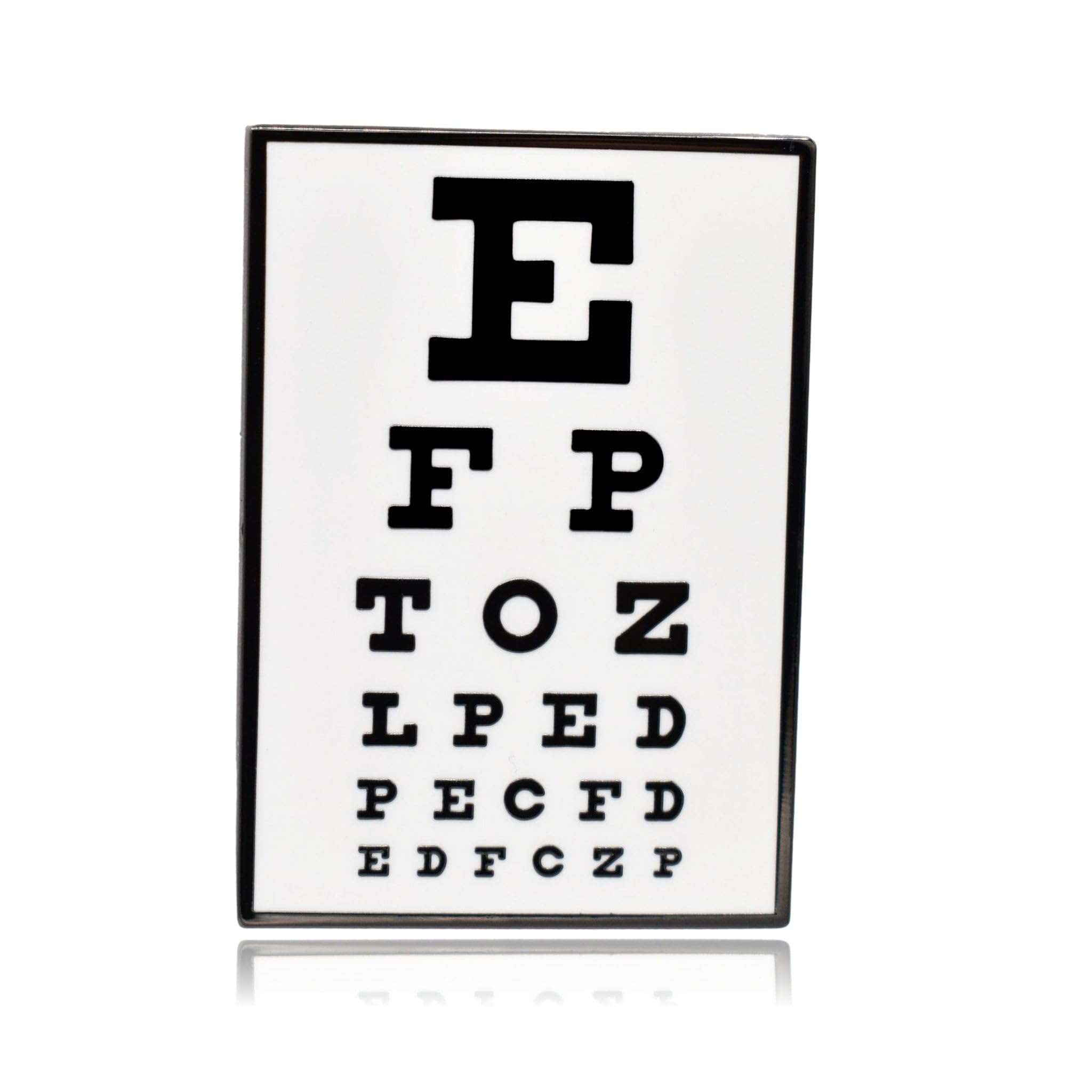 Clayton Jewelry Labs Eye Vision Exam Chart Enamel Pin