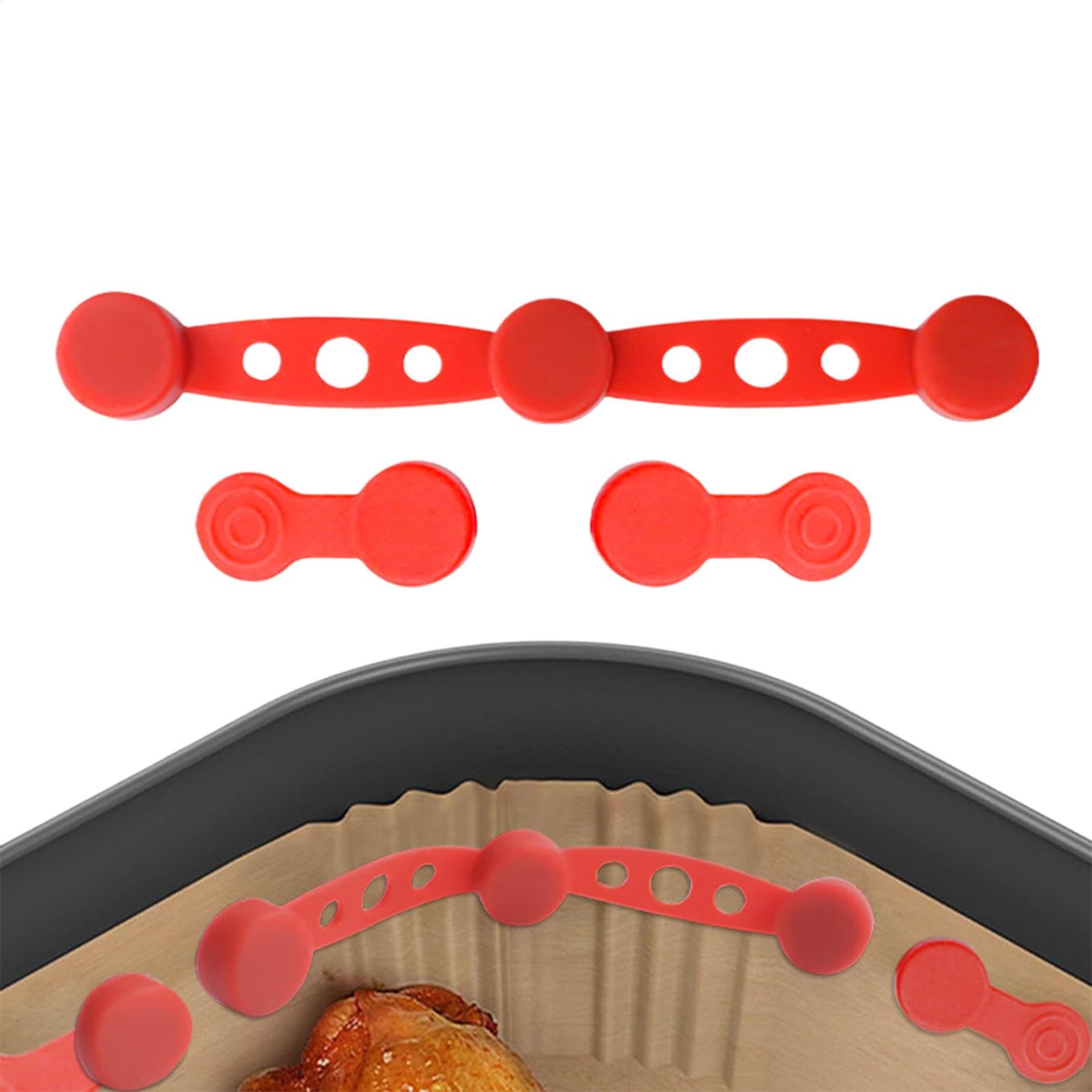 Boucles magnétiques en silicone pour friteuse à air Lot de 3 attaches de doublure papier