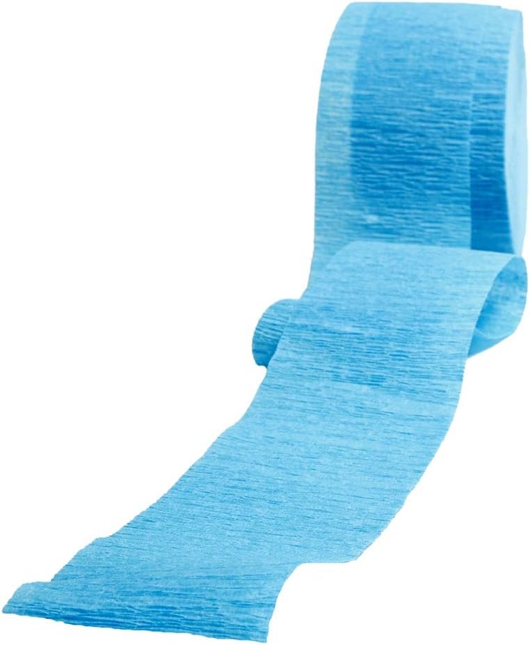 Baby Blue Crepe Paper Streamer (2 Meters) 1 Piece - Premium Quality Party Decoration for Celebrations and Events
