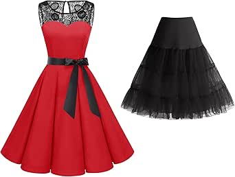 Cocktailjurk Damesjurk Avondjurken Rockabilly Retro Vintage Halter Ivory 3xl Wit Goud  F6c53bac 01a9 5265 8543 136261e89419