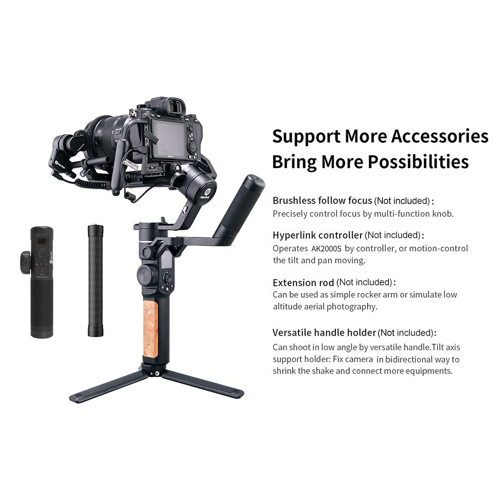 FeiyuTech AK2000S 3 eksenli elde -Gimbal stabilizatör, hafif