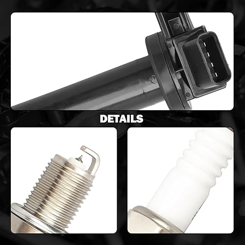 Miniatura 5 de MAYASAF Kit de bujía iridio y bobina de encendido UF230, 8 pares compatibles con Toyota TundraSequoiaLand Cruiser2003-09 4Runner, para Lexus