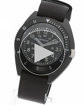 Amazon.co.jp: BENRUS'(ベンラス) メンズ腕時計 TYPE-III ブラック