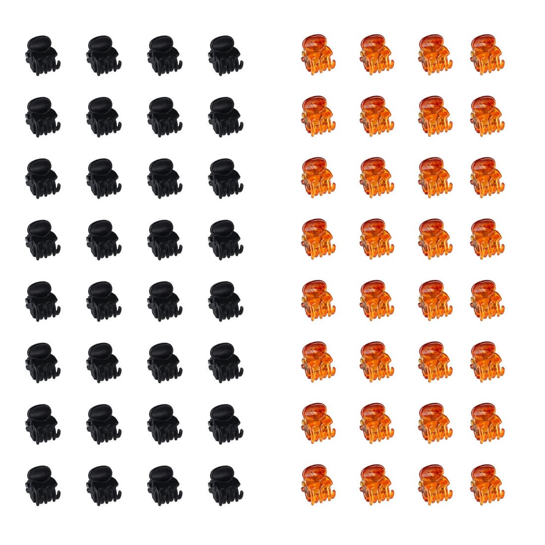 Mini pinzas de pelo antideslizantes 24 pinzas de pelo pequeñas para mujeres Pinzas de mandíbula pequeñas pinzas de pelo acrílicas gruesas de 1 cm para fijar niñas y mujeres