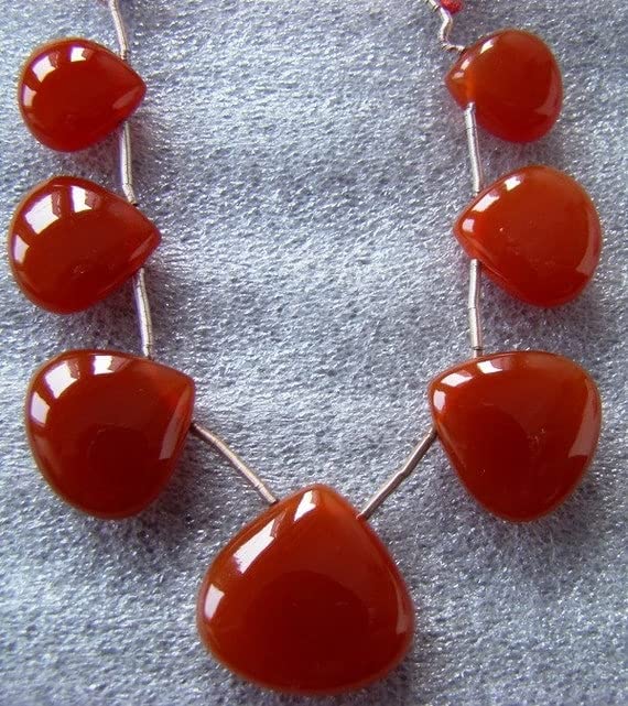 Perles de cornaline cœur polies LKBEADS pour bijoux de luxe de haute qualité