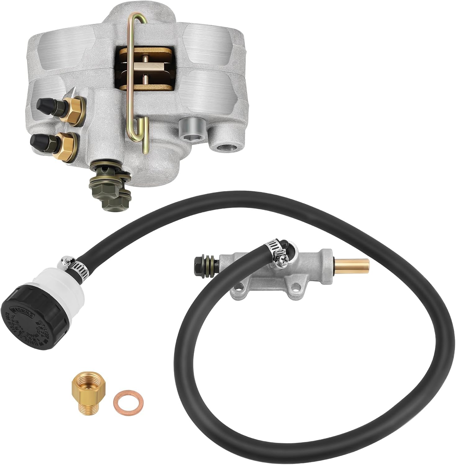 Rear Brake Caliper & Master Cylinder for Polaris Scrambler 400 500 1998-2004 Magnum 325 500 X-pedition 325 425 1999-2001 Trail Blazer 250 400 Trail Boss 325 330 Xplorer 250 400 Sport 400 1999-2004