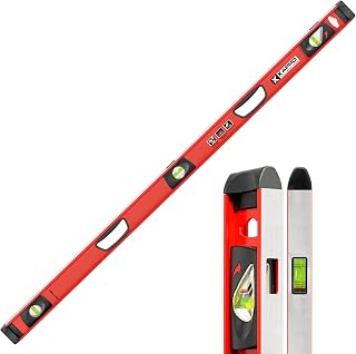 Kapro - 170 Samson Contractor Heavy Duty I-Beam with Plumb Site Level - Features Horizontal and Vertical Vials and Dual-View Plumb Site - Aluminum - 48 Inch