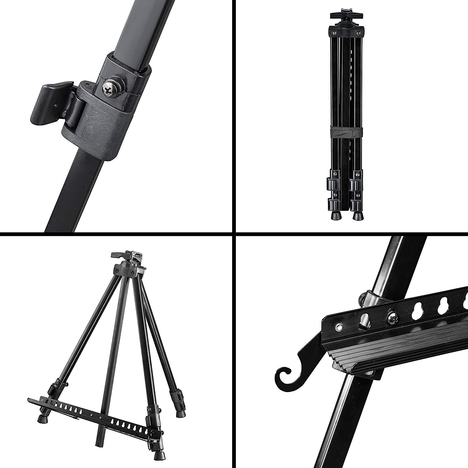 Aluminiumstudio-Staffelei 60 cm - EIN breites Reichweite der Staffelei for Leinwand bis 122 cm hoch und 4 cm tief