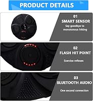 Kensbro Bluetooth Boxzák LED Kijelzővel, USB Töltős Ütésregisztráló Gép Gyerekeknek és Felnőtteknek 8