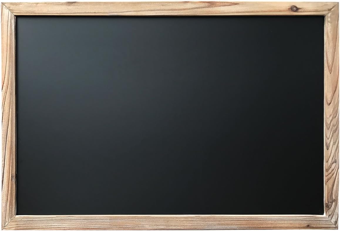 Rustic Wall Chalkboard by ChicSlate Porcelain Magnetic Steel 38 x 26 (Rustic Natural)