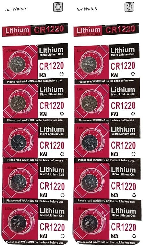 Lithium Coin Cell Suitable for car Key, Remotes, Toys etc. Battery (CR1220 (Pack of 10))-image-24