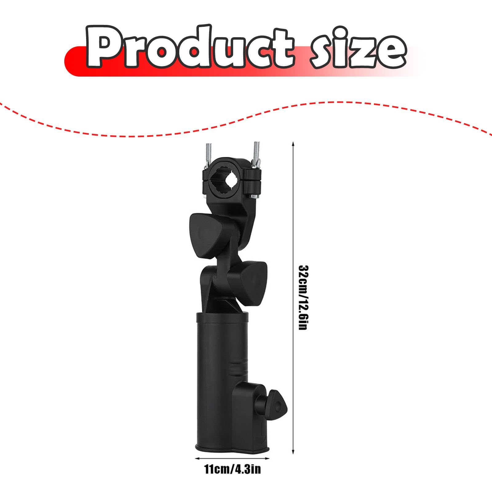 Golf Push Cart Schirmhalter Basishalterung Einstellbarer Winkel