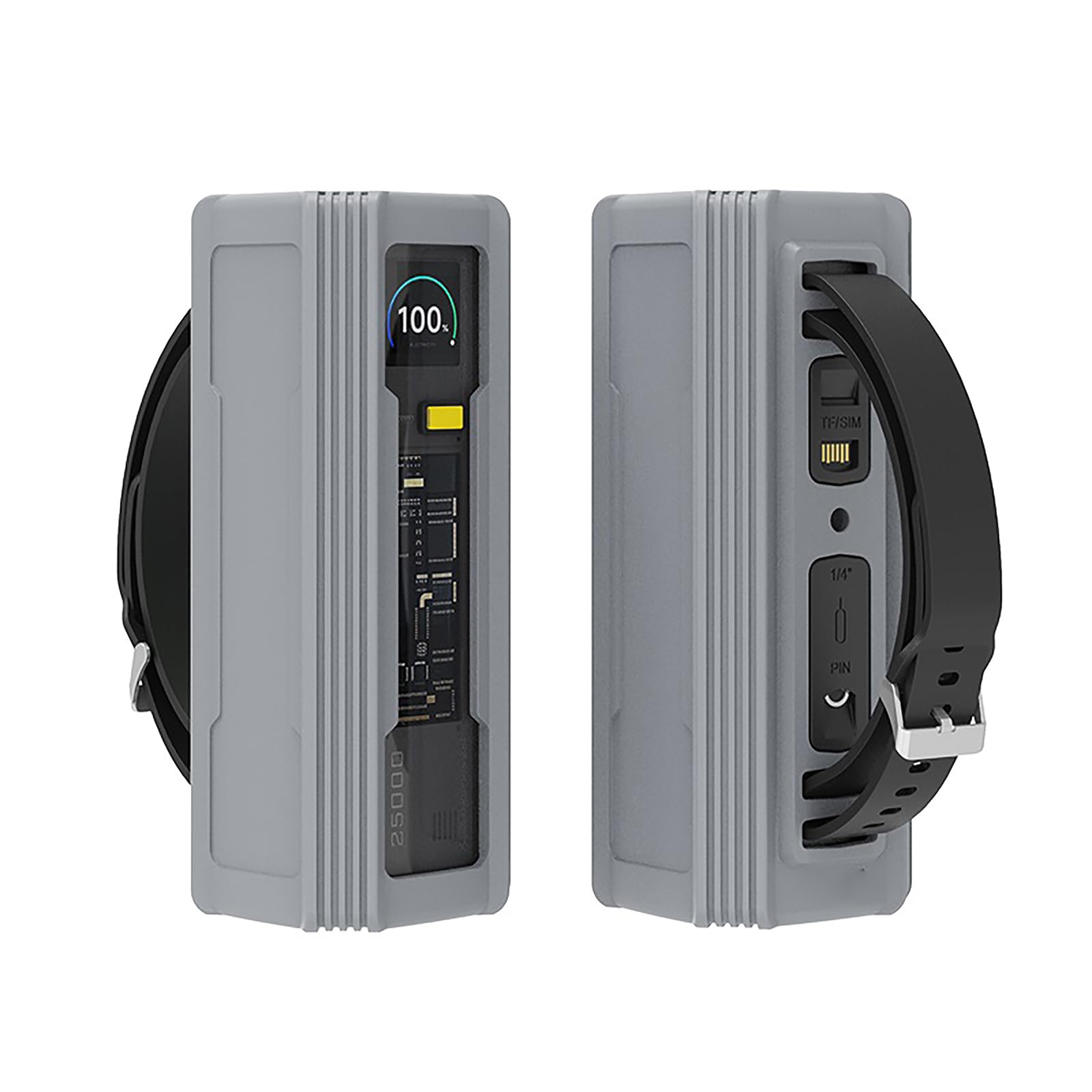 Funda protectora para móvil de 25000 mAh con agarre antideslizante, funda de batería, funda para viajes de negocios, uso de transporte público