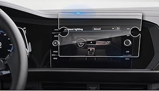 LFOTPP Car Navigation Screen Protector for 2019 Jetta 8-Inch Clear Tempered Glass Infotainment Display in-Dash Center Touch Screen Protector (8-Inch)