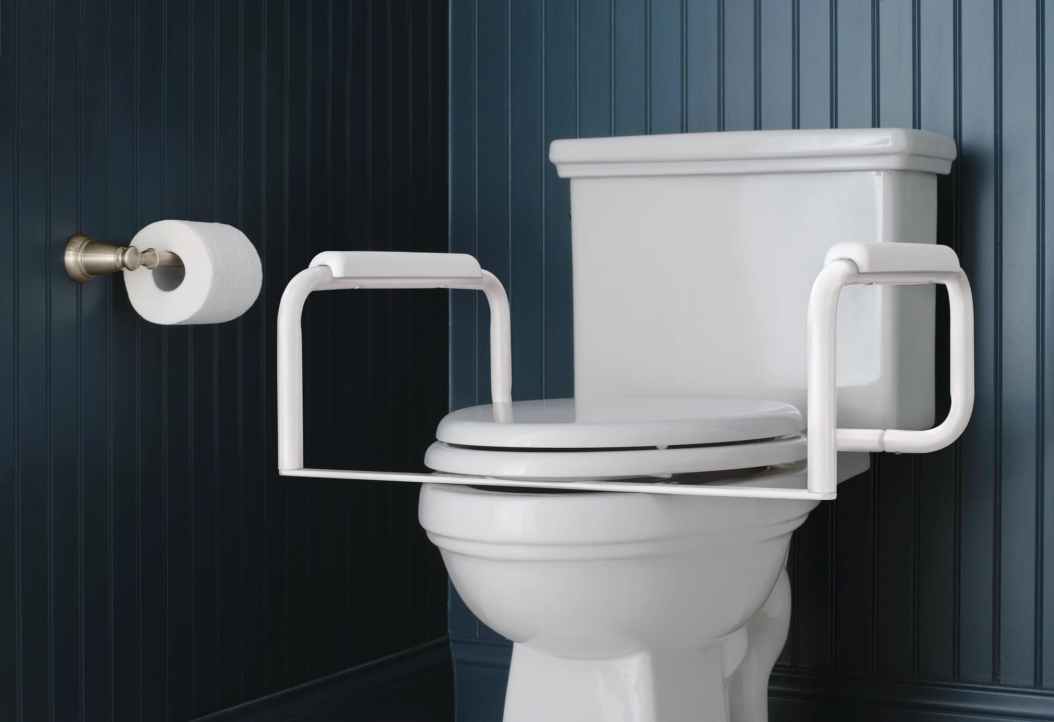 Moen DN7015 atención en el hogar para inodoro raíles de seguridad, Glacier