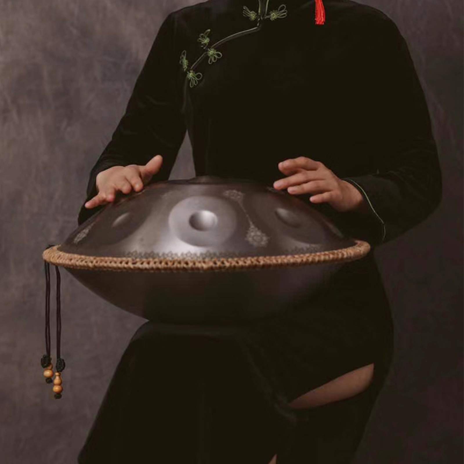 Handpan, 9 Notes Zungentrommel, Professional Hand Tuning, Easy to Carry and Clean, With Backpack, Stand Hang Drum for Professional Audio Production Yoga-Meditation