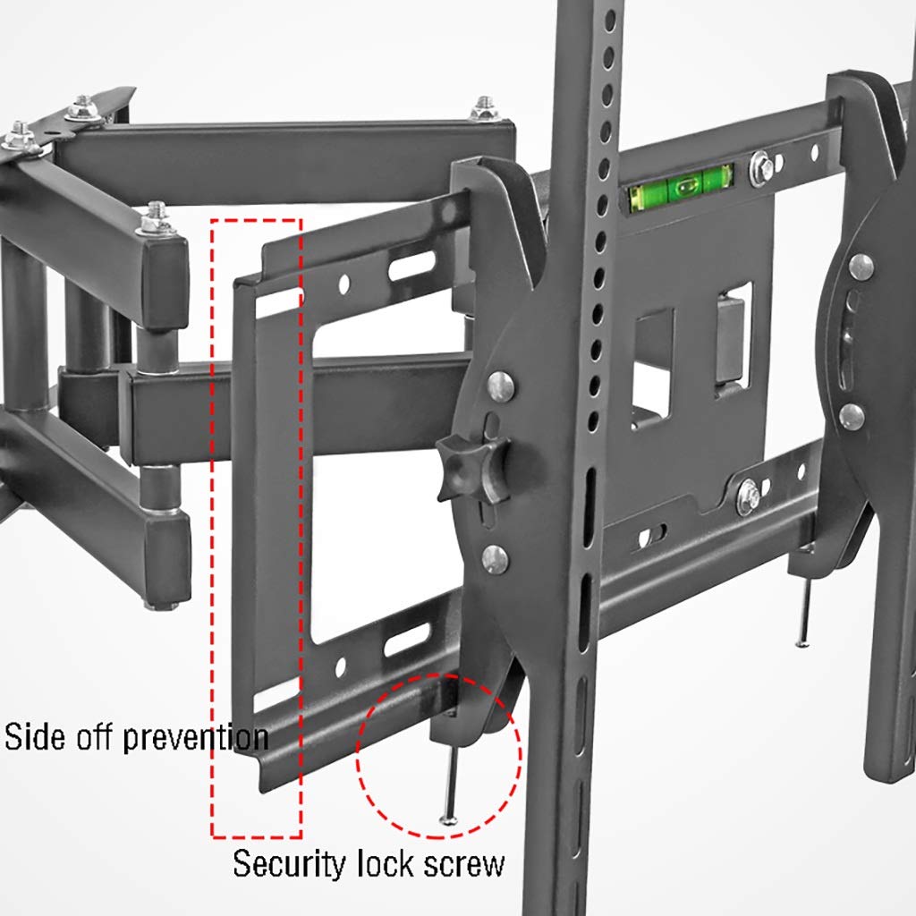 Soporte de TV con brazos articulados giratorios para televisores planos, compatible con televisores de 32 a 70 pulgadas, soporta hasta 50 kg