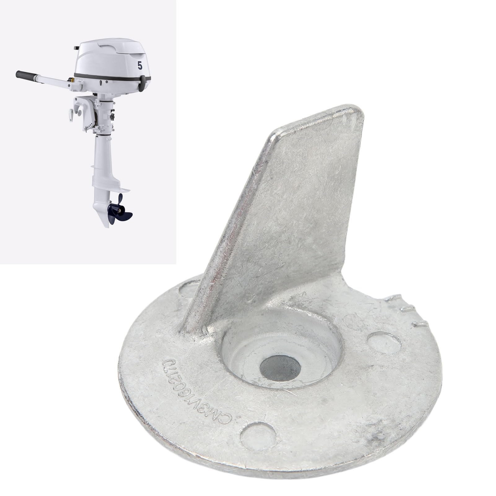 Anode de Protection pour Moteur de Bateau, Résistance à L'oxydation, Légère 3V1 60217 0, Languette de Protection pour Moteur Hors-bord en Aluminium pour Hors-bord Tohatsu 6 8 9,8