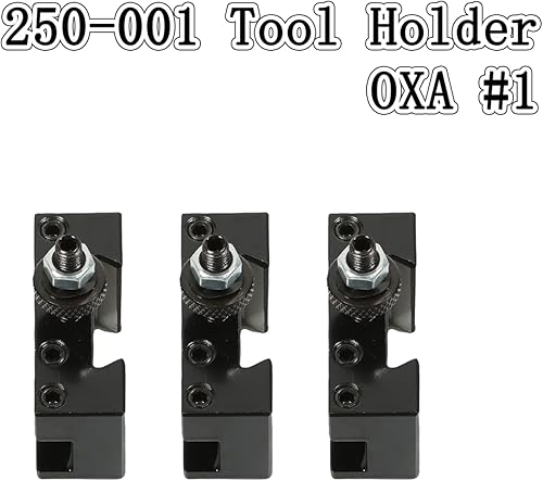 Miniatura 5 de findmall 3 piezas OXA 1 cambio rápido torno y enfrentamiento herramienta soporte de poste 250-001 soporte de herramientas apto para torno