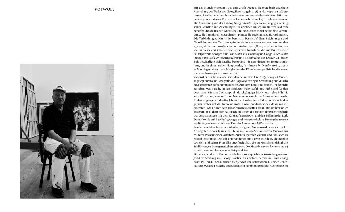 Georg Baselitz. Füße zuerst: Ein künstlerischer Dialog mit Edvard Munch: Künstlerischer Dialog | Bildband zur Ausstellung und Kunstgeschichte (Munch-Museum, Oslo)