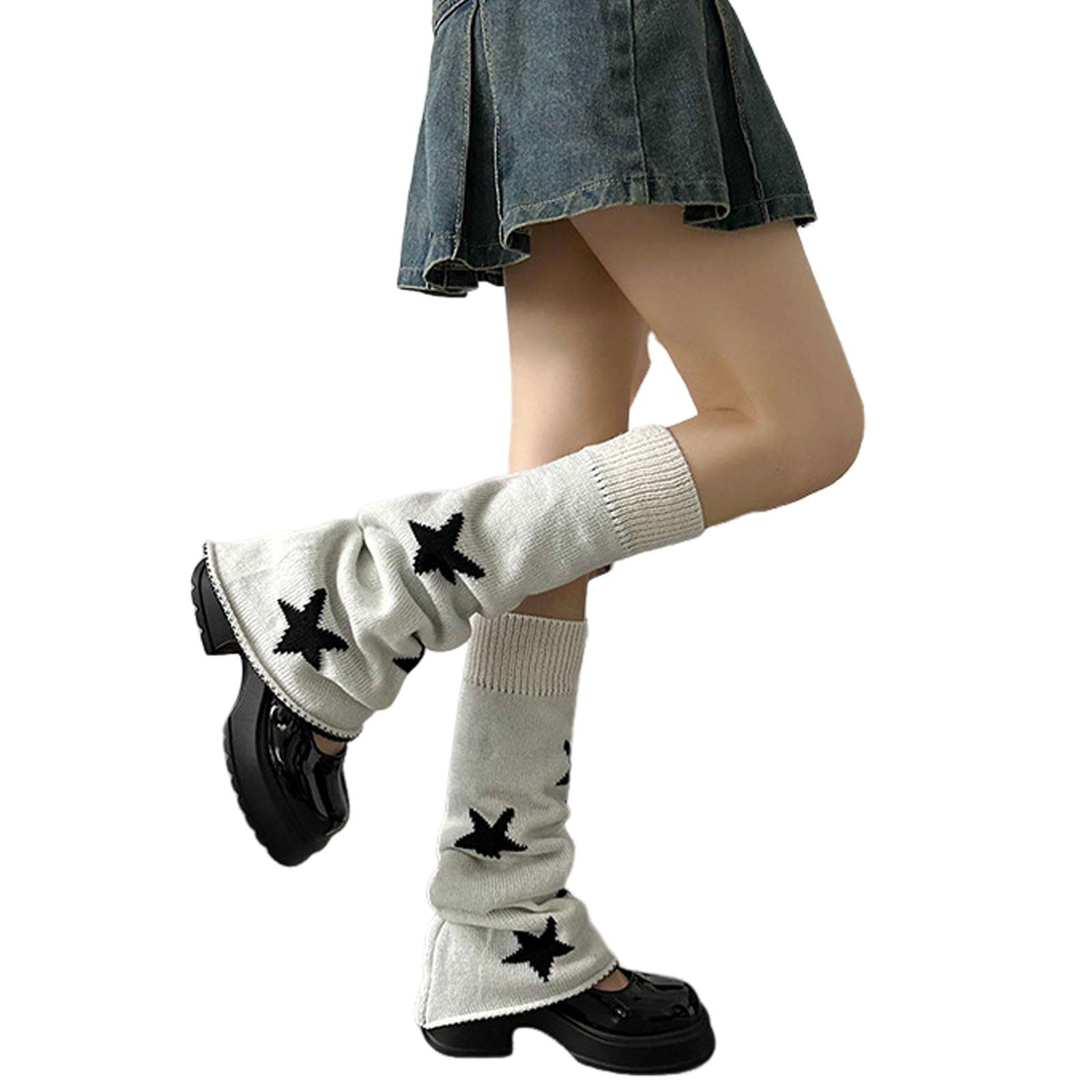 Sexybody Women Leg Warmers Y2K Kawaii Spider Print Goth Harajuku Lolita Stylish Cute Japanese Halloween Socks for Girls