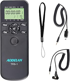 AODELAN Camera Shutter Release Timer Remote Control for Nikon Z6, Z7, D850,D810,D700, D500, D3, D4, D5, D4s,D3100, D5000, D7200, D600, D610, D750, D3200, D3300; Replace MC-DC2,MC-36,MC-30A