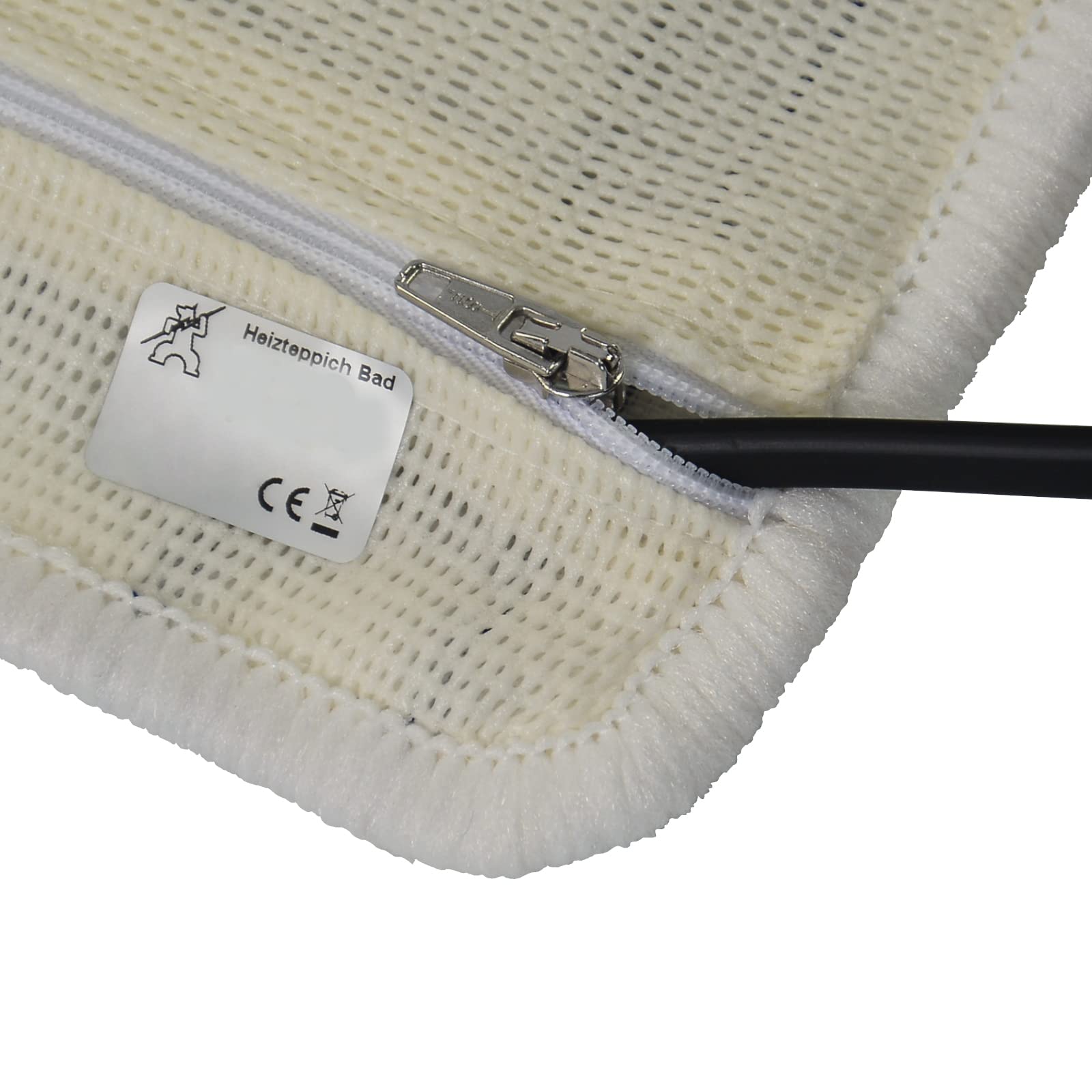 Mi-Heat 230V Heizteppich Badezimmer Weiß 55x40cm = 30 Watt