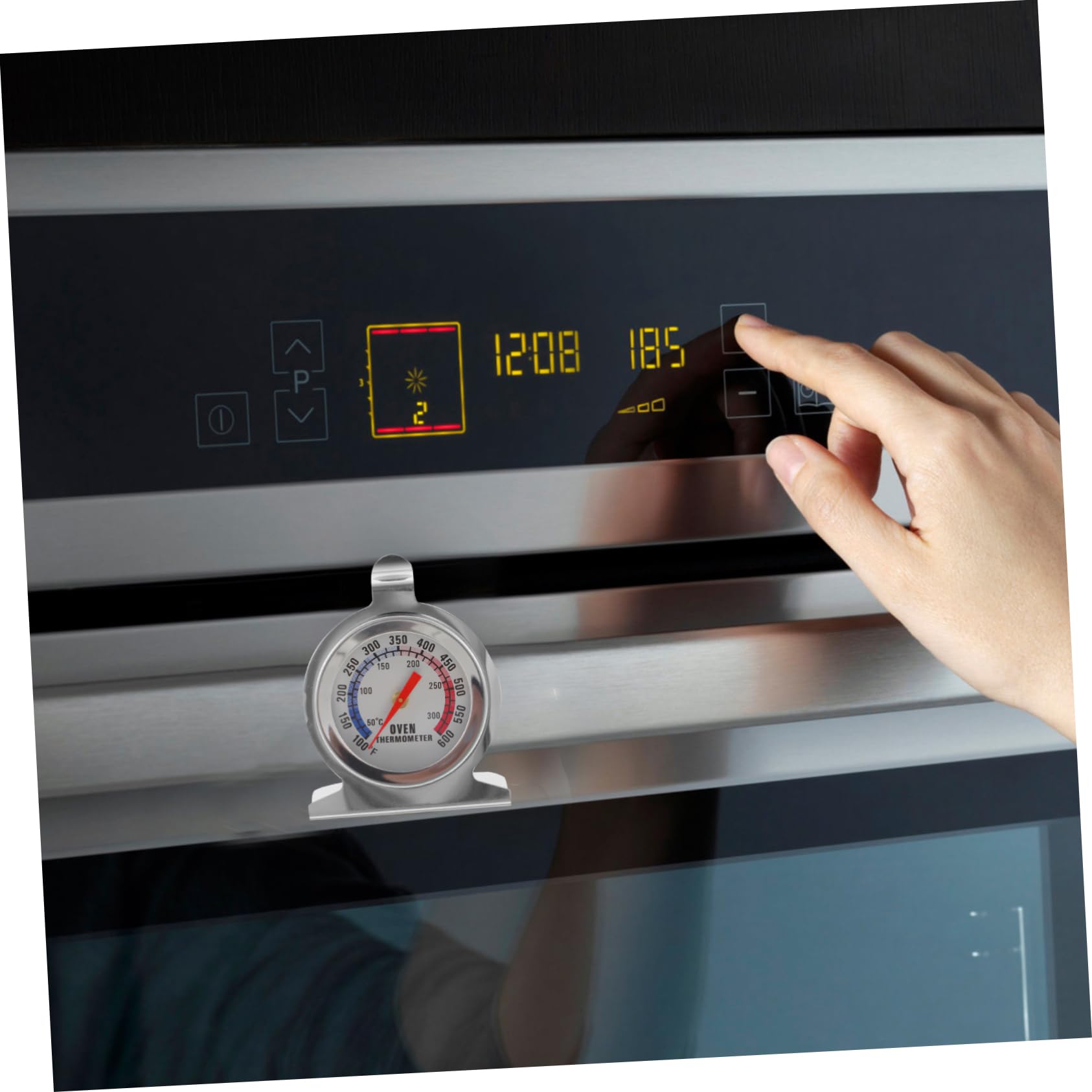 6 Pz termometro per carne termometro cucina termometri per cucina termometro per barbecue da forno termometro da forno da cucina indicatore di temperatura in acciaio inossidabile MAGICLULU