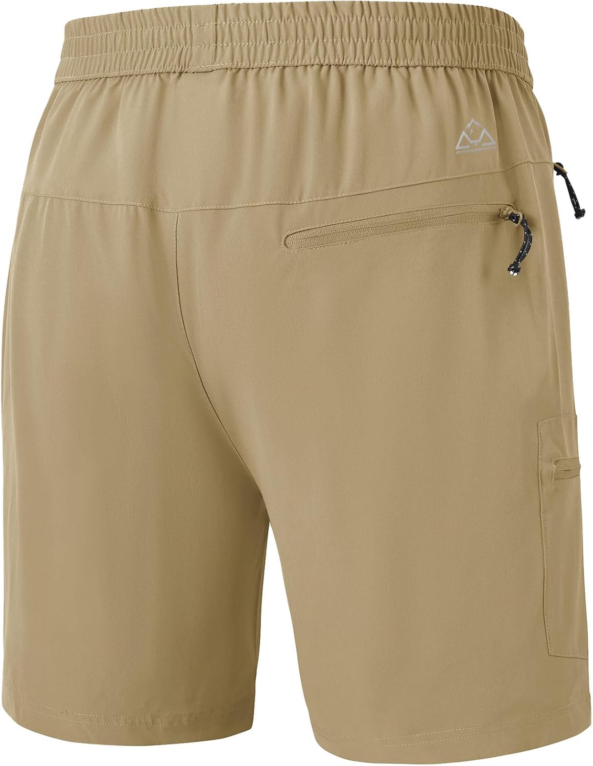 Rdruko Men's Quick Dry Hiking Shorts Lightweight Running Gym Outdoor Active Shorts with Zipper Pockets