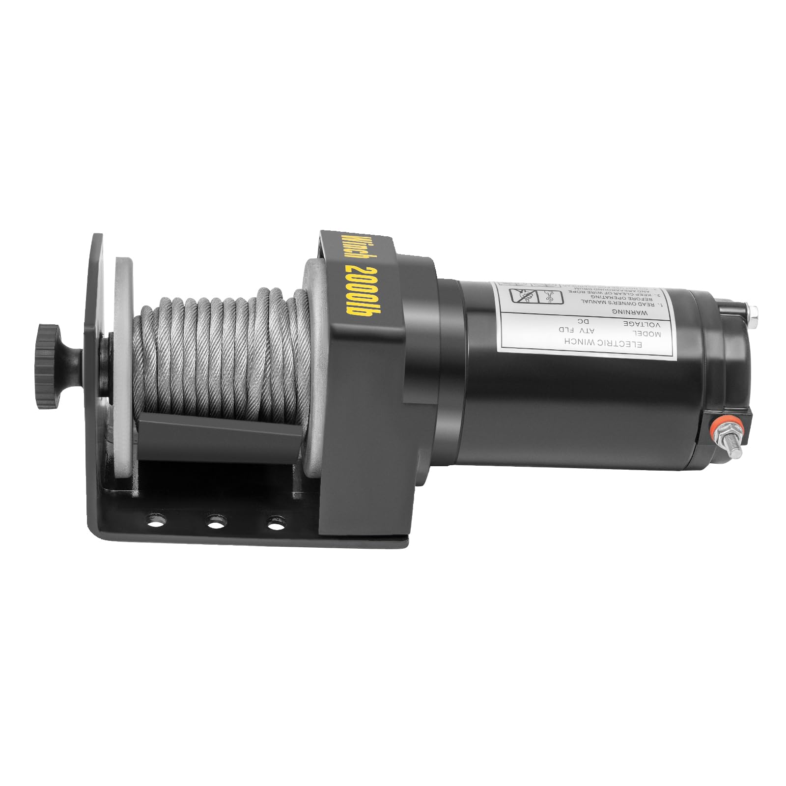 Elektrische Seilwinde 12V 0,4KW Motorwinde Seilzug 900KG Horizontale Traktionslast kompakter Seilhebezug für ATV, Auto, Boot, Anhänger, Offroad