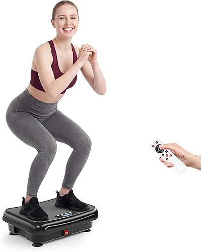 TISSCARE Vibration Plate Exercise Machine Mini Vibrating Plates for Lymphatic