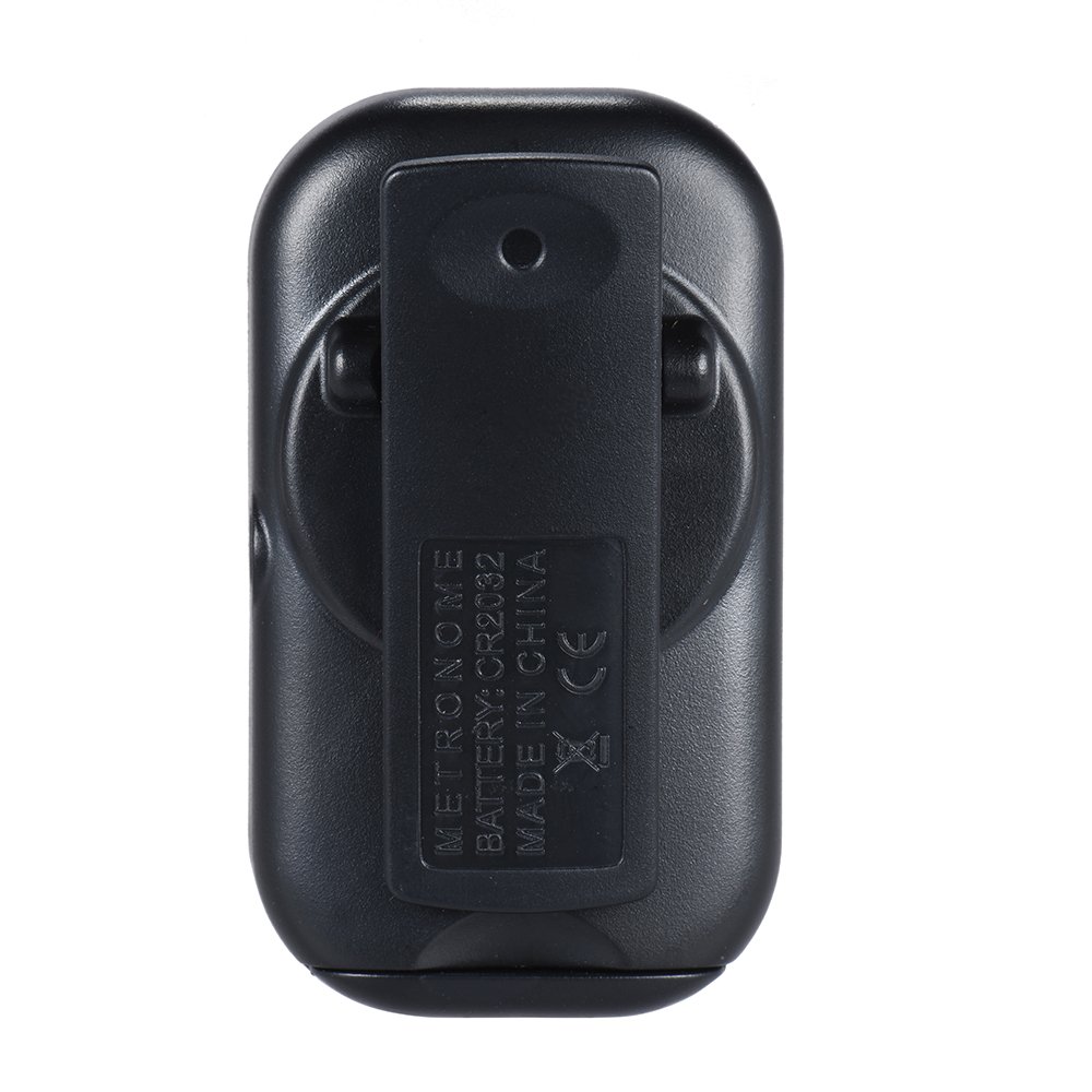 Drfeify Mini metronomo, Parti Beat-Clip digitali Clip-on Tempo metronomo Accessori per Strumenti Musicali(Bianco