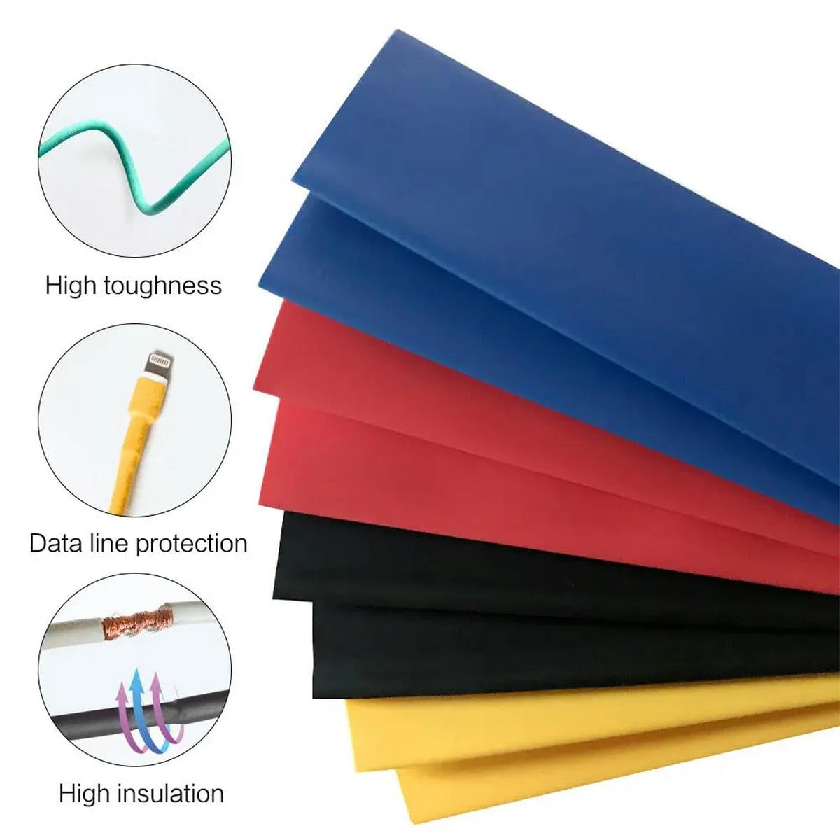 Kit de tubos termorretráctiles, tubo termorretráctil, paquete surtido, aislamiento diy para cables, envoltura retráctil, 328 Uds. En caja